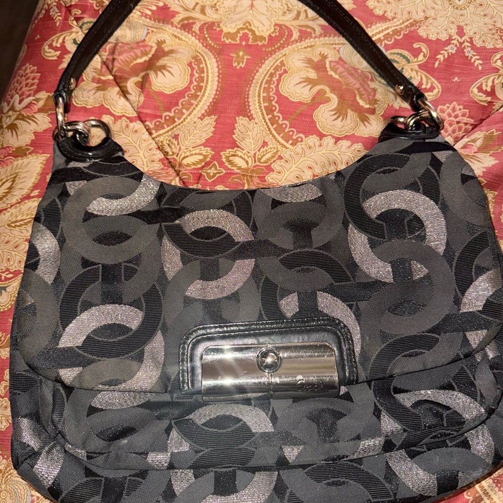 Coach Hobo Kristin Black Gray